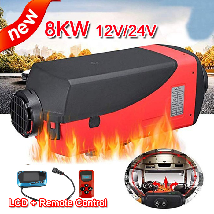 New style 8KW 12V/24V Parking Heater with LCD + Remote Control