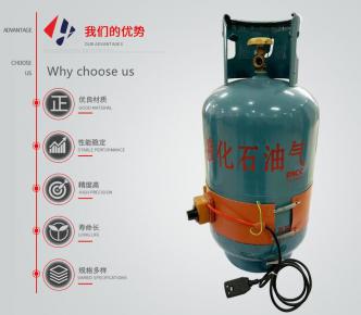 LPG tank silicone rubber heater