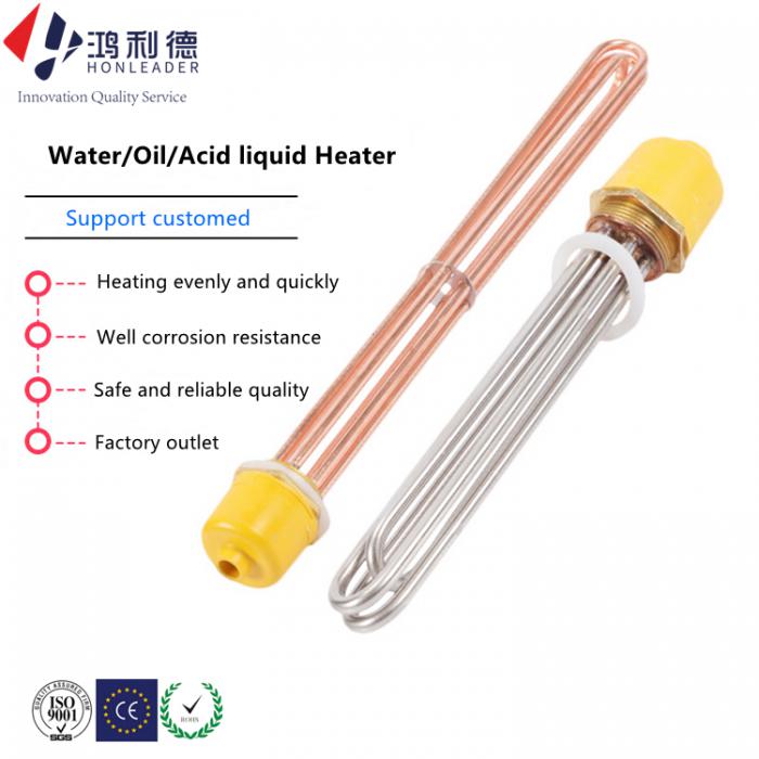 Solar water tank immersion heaters