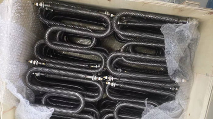 Fin Heating Element Delivered To Saudi Arabia.