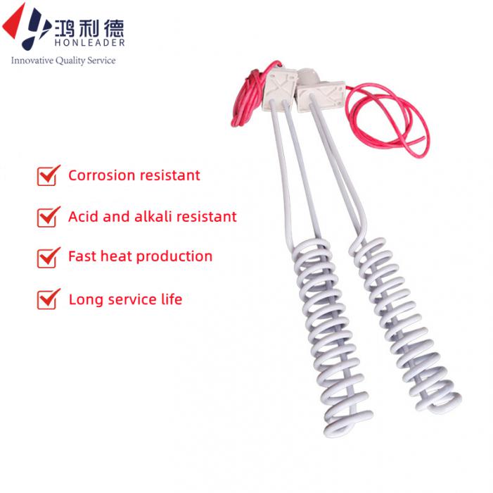 Teflon/PTFE immersion heater for electroplating pools