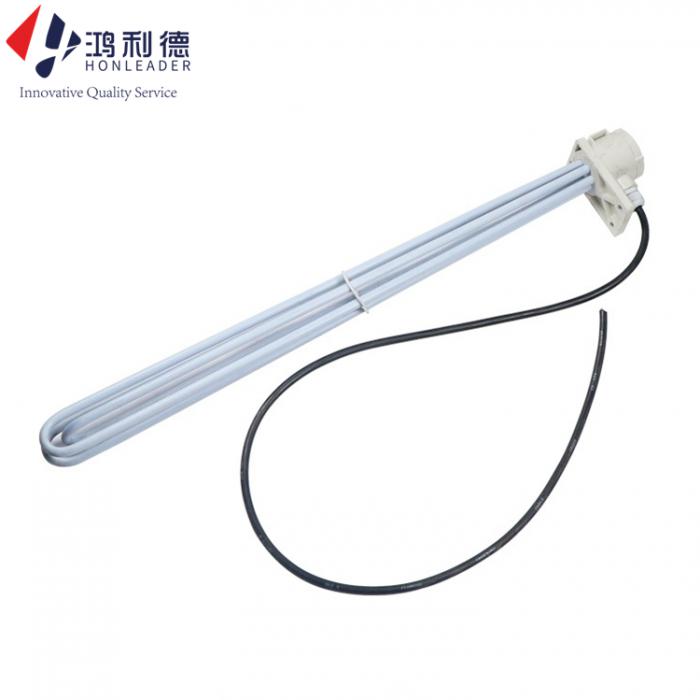 Immersion PTFE tubular heater for chemical liquid heating