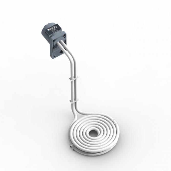 Round-shaped Teflon/PTFE immersion heater